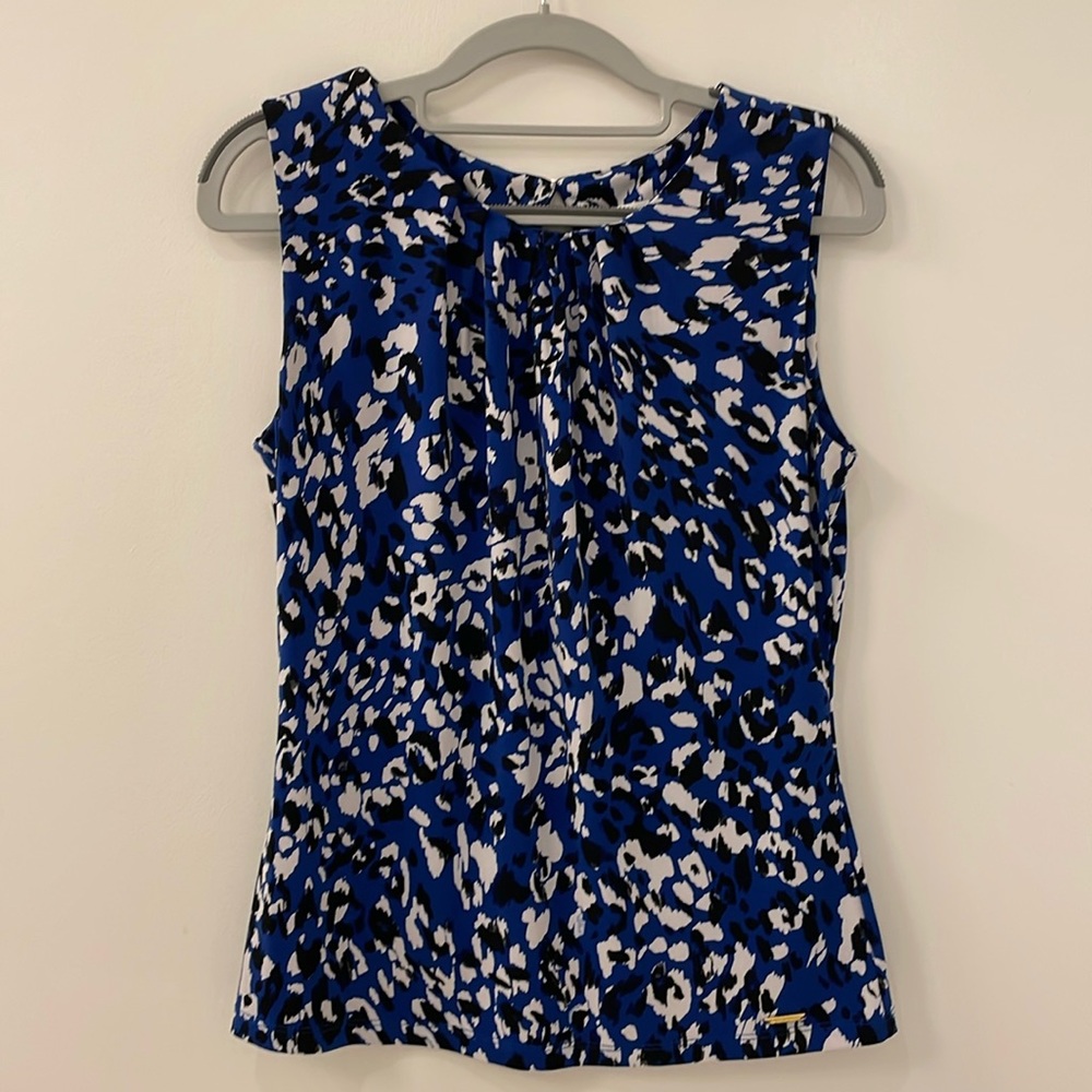 Calvin Klein sleeveless patterned top